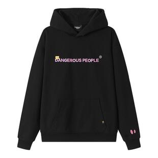 Dangerouspeople薛之谦dsp经典字母连帽卫衣潮牌情侣宽松百搭上衣