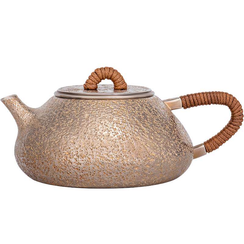 银器时代999泡茶壶景舟石瓢