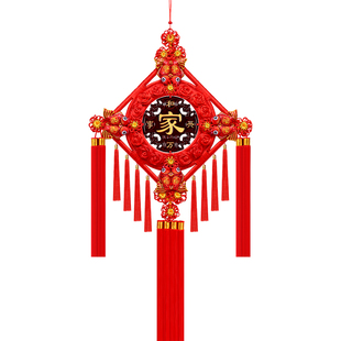 2026马年春节新年装饰中国结客厅桃木高档大号福字家和万事兴挂饰
