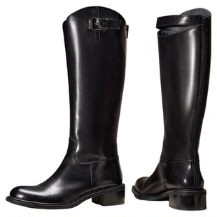 思加图新款温莎骑士靴长靴高筒靴粗跟时装靴女靴EC335DG4