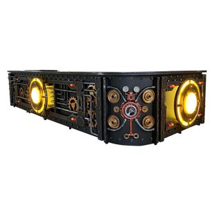 复古朋克工业风金属收银台酒吧烧烤店铁艺创意接待台前台装饰定制