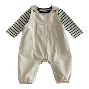 男宝宝春秋套装韩版婴儿春装衣服婴幼儿背带裤男童外出服洋气童装