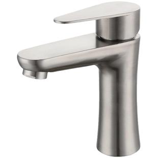 304不锈钢水龙头加高单冷面盆家用卫生间洗手洗脸盆冷热台盆龙头