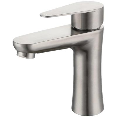 304不锈钢水龙头加高单冷面盆家用卫生间洗手洗脸盆冷热台盆龙头