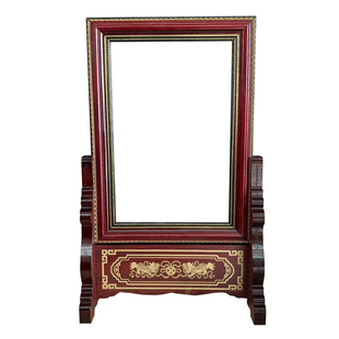 高端相框架瓷相老人遗像照相黑棕色A4A3空框12寸摆台照片供奉宗祠