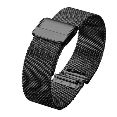 卡西欧表带钢带 男MTP-1374/EFB-530/EFV-540黑色薄款不锈钢网带