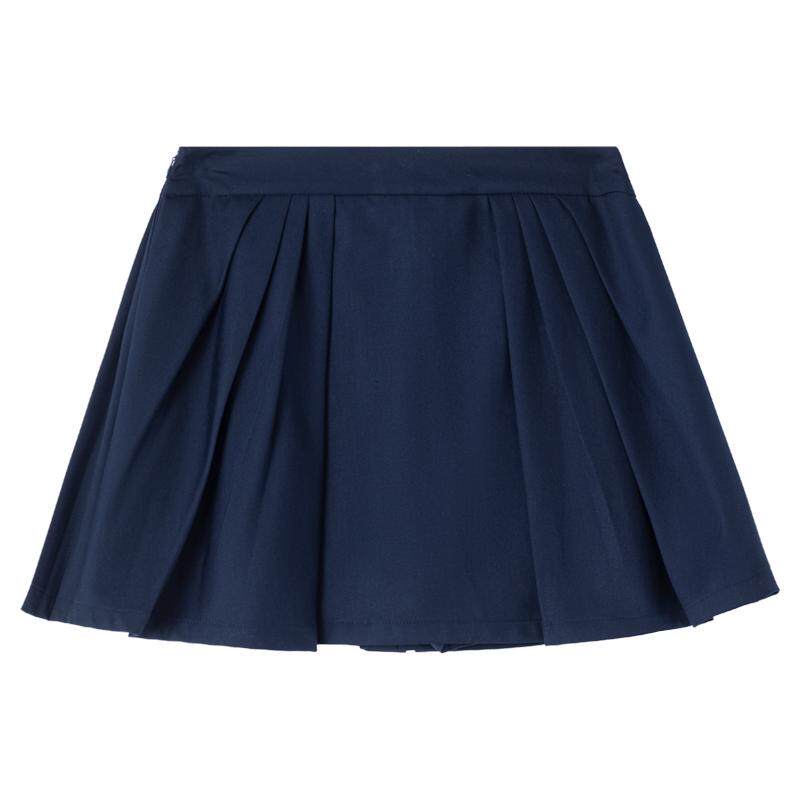 KEIKO立体侧缝压褶蓬蓬半身裙