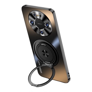 适用华为mate80promax手机壳新款mate80pro磁吸旋转支点支架壳全包炫金mate80磨砂高级感车载磁吸男女保护壳