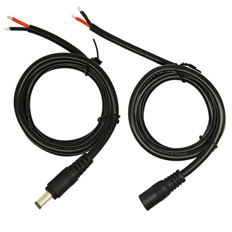 1米1.5平方DC电源线5.5*2.5mm单公母头线19V24V电源接头DC5525 粗