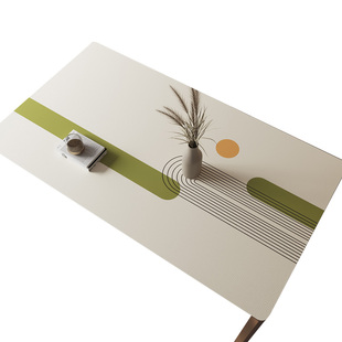 现代简约pvc桌布免洗防水防油轻奢高级感皮革茶几餐桌垫隔热防烫