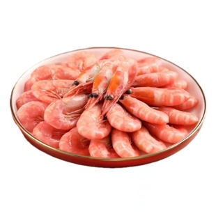 25年新货北极熊头籽北极甜虾5斤北极虾冰虾熟冻头膏格陵兰元宝虾