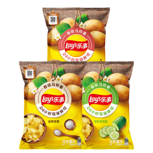 乐事春收土豆薯片60g*3*6休闲小吃零食“种地吧3特邀零食官乐事”