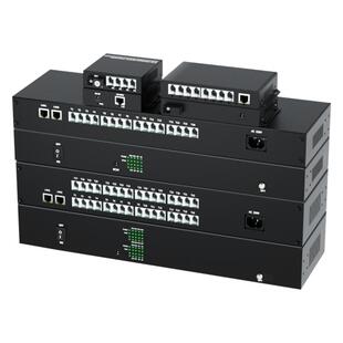 鹏迪 4路电话光端机PCM语音光电转换器光纤收发器1路2路8路16路32路带网络口SC单纤