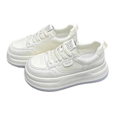 真皮休闲小白鞋女2026春季新款