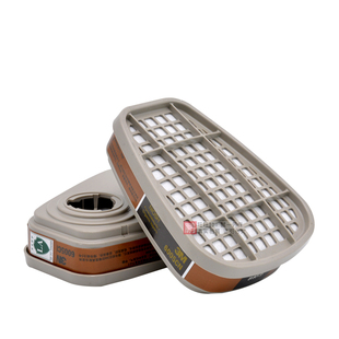 正品3M 6005CN防甲醛甲苯防毒滤毒盒碳盒活性炭有机蒸汽气体面罩