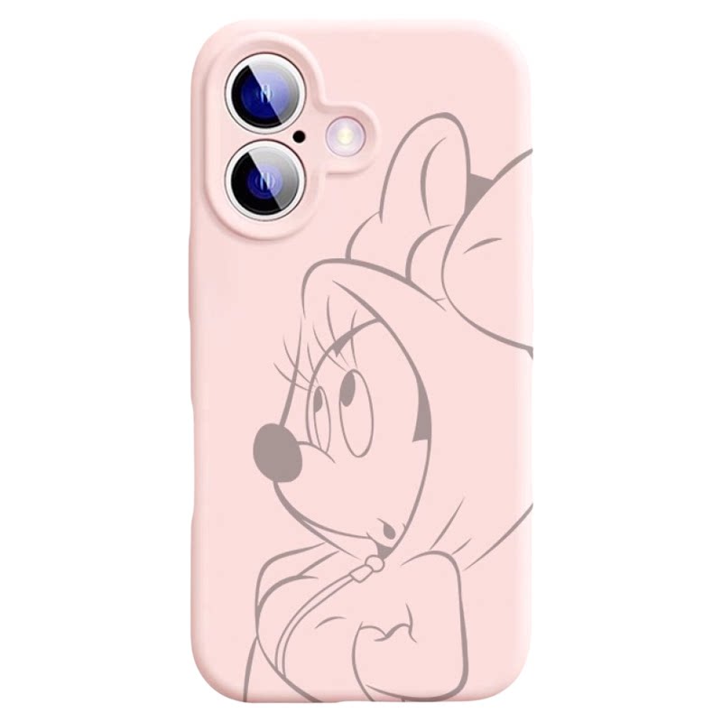 适用于苹果17promax手机壳16液态硅胶plus米妮米老鼠卡通15迪士尼新款14潮牌可爱13高级感女款12全包保护套11