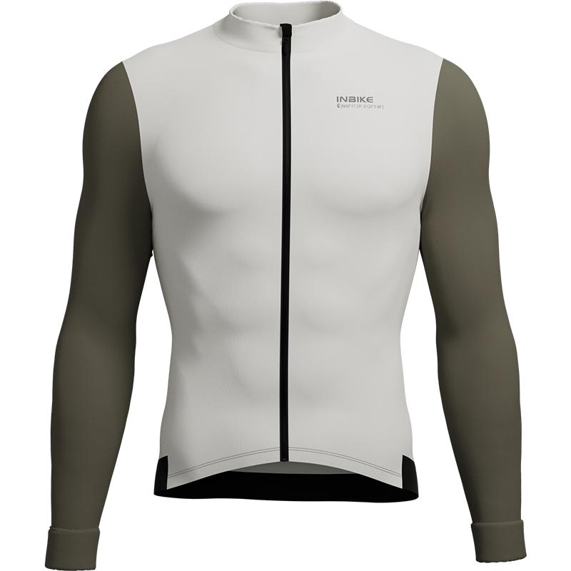 INBIKE 男女抓绒保暖骑行服套装长袖春秋冬季加绒公路车自行车服