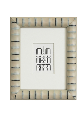 框大师灰色实木画框相框定制装裱