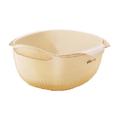 小熊沥水篮家用淘米洗菜盆