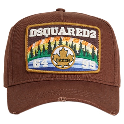 DSQUARED2/D2次方 男士复古时尚可调节棒球帽