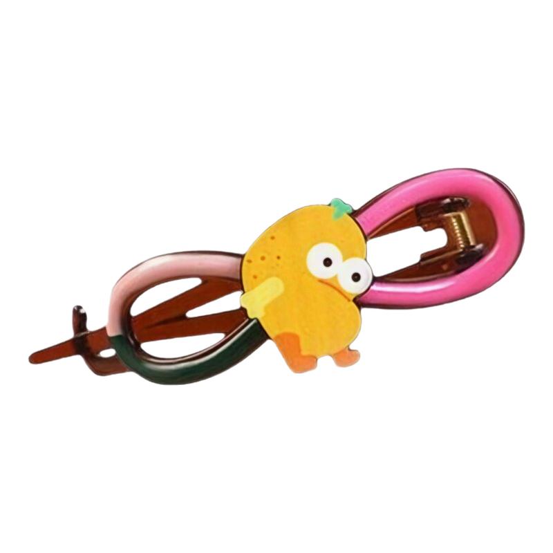 新款女童可爱卡通扭扭夹发夹