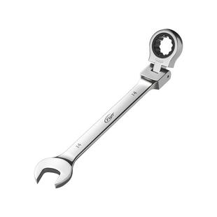 棘轮扳手快速两用活头扳手汽修13mm开口梅花万向弯头活动扳手工具