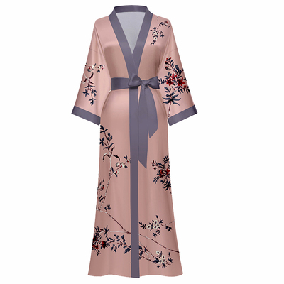 新娘晨袍女冰丝加长款性感高级感