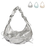 小众设计褶皱肩带蝴蝶结单肩包云朵包女2025新款潮高级质感腋下包