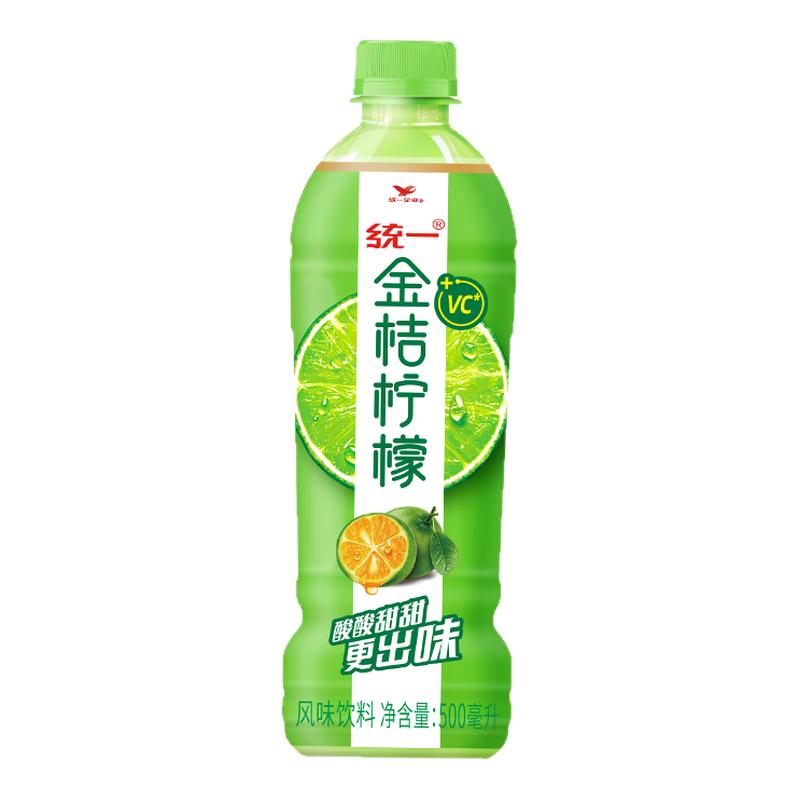 统一金桔柠檬风味饮料饮品500果味/风味/果汁饮料