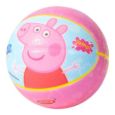 小猪佩奇弹力球儿童玩具小篮球迷你小皮球幼儿专用小号足球实心球