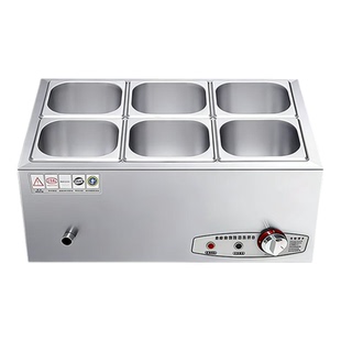 高端电脑版防干烧保温台商用快餐自助面馆浇头热卤汤池保温售饭台