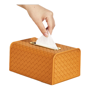 纸巾盒抽纸盒洗脸巾收纳盒桌子客厅高档轻奢创意家用餐巾弹簧网红