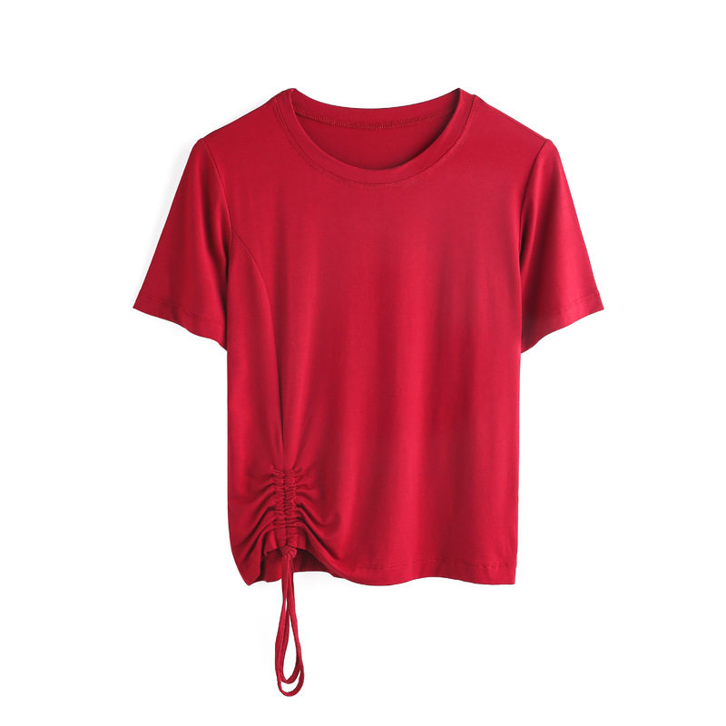 舞蹈练功服上衣女短袖形体训练服装艺考跳舞衣服现代古典舞修身