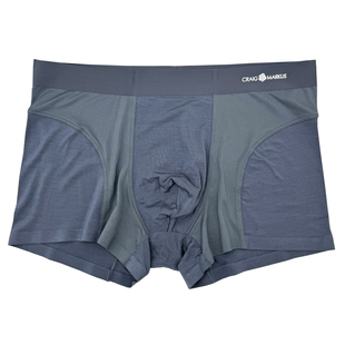 正品CM暴冰裤男士精品内裤无痕莫代尔拼网冰爽丝滑透气平四角短裤