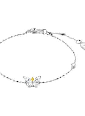 银镶彩锆手链女EGEM意境S925纯银