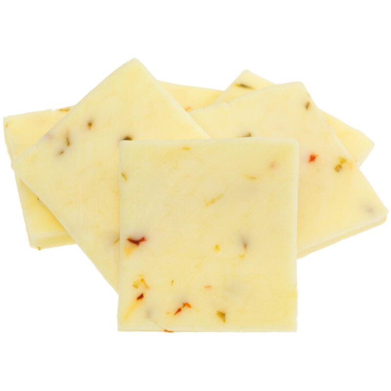辣味杰克芝士夹三文治即食辣椒奶酪烤焗起司块pepper jack cheese