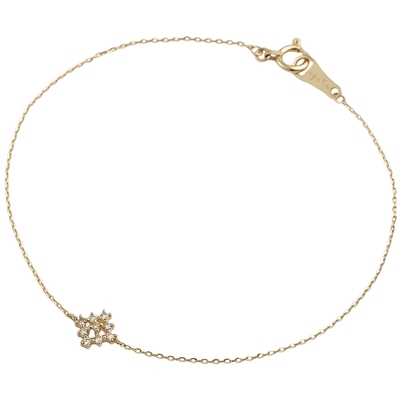 新年礼物agete/阿卡朵【Dazzle】钻石9K金手链