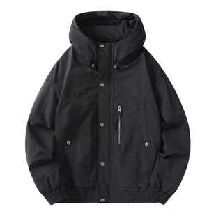 it izzue厚款外套男士户外运动风工装夹克官方冬季新款保暖上衣4P