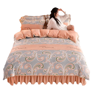 加厚金貂绒双面绒四件套冬天床上珊瑚绒法兰绒单人三件套牛奶绒暖