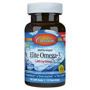 美国康一生carlson鱼油OMEGA3深海1600mg高浓度无腥味