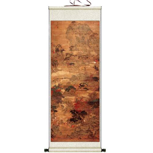 元代名家字画山水画卷轴画家居玄关装饰画仿古画国画黄公望蜀道难