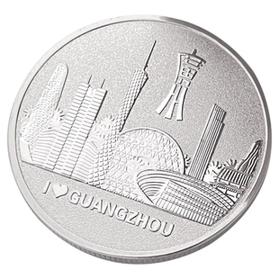 广州小蛮腰塔景区旅游纪念章创意硬币磨砂金币纪念品送礼收藏礼品