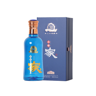 高炉家酒高度白酒窖龄三十年30纯粮固态发酵兼香整箱送礼袋名酒水