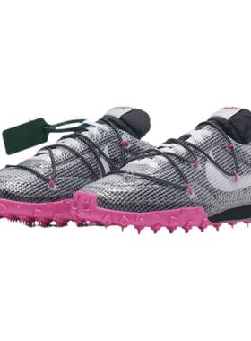Nike紫红女低帮钉鞋跑步鞋