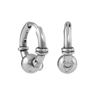 BLACKHEAD/黑头S925银穿刺球耳环原创设计个性简约