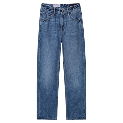 ABLEJEANS女士高腰拖地牛仔裤