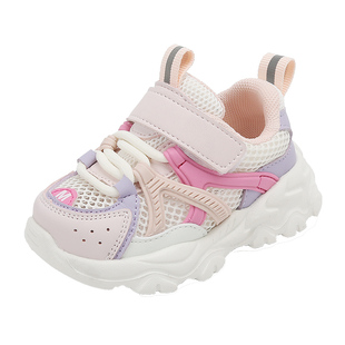 学步鞋女宝宝鞋子夏款童鞋女童网眼1到3岁婴儿凉鞋透气网面鞋夏季