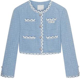 REVAN芮范设计师款牛仔肌理感小香风外套RN70105222