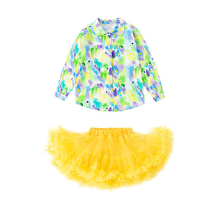 80年代90怀旧服装儿童港风男孩复古女童多巴胺穿搭套装秋男童衬衫