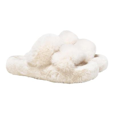 冬季新款女款厚底毛绒拖鞋